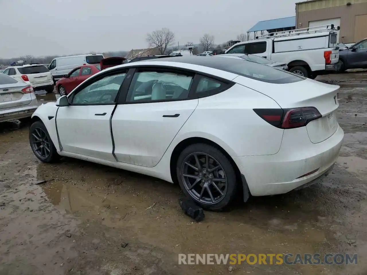 2 Photograph of a damaged car 5YJ3E1EA8MF057432 TESLA MODEL 3 2021