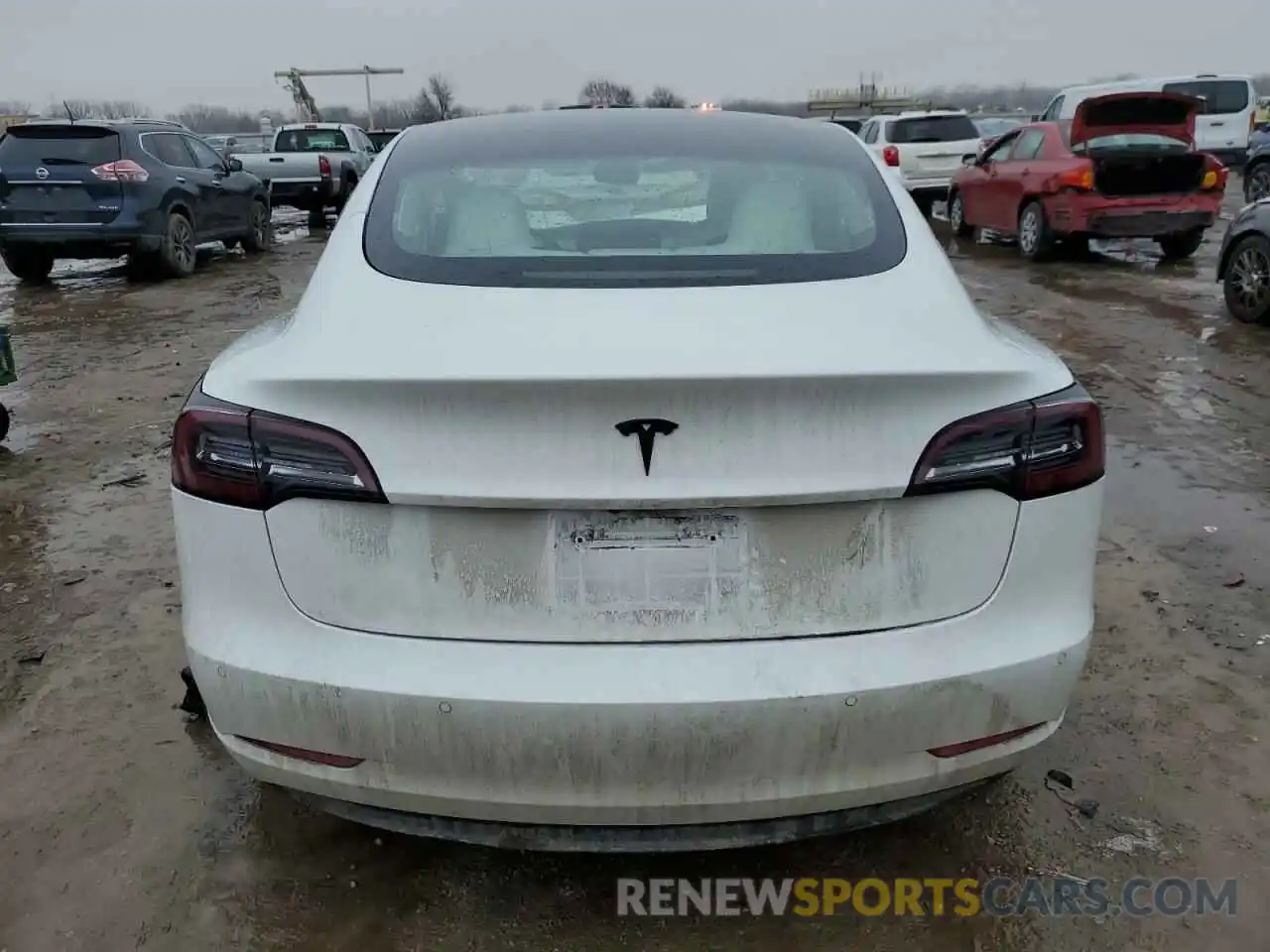 6 Photograph of a damaged car 5YJ3E1EA8MF057432 TESLA MODEL 3 2021