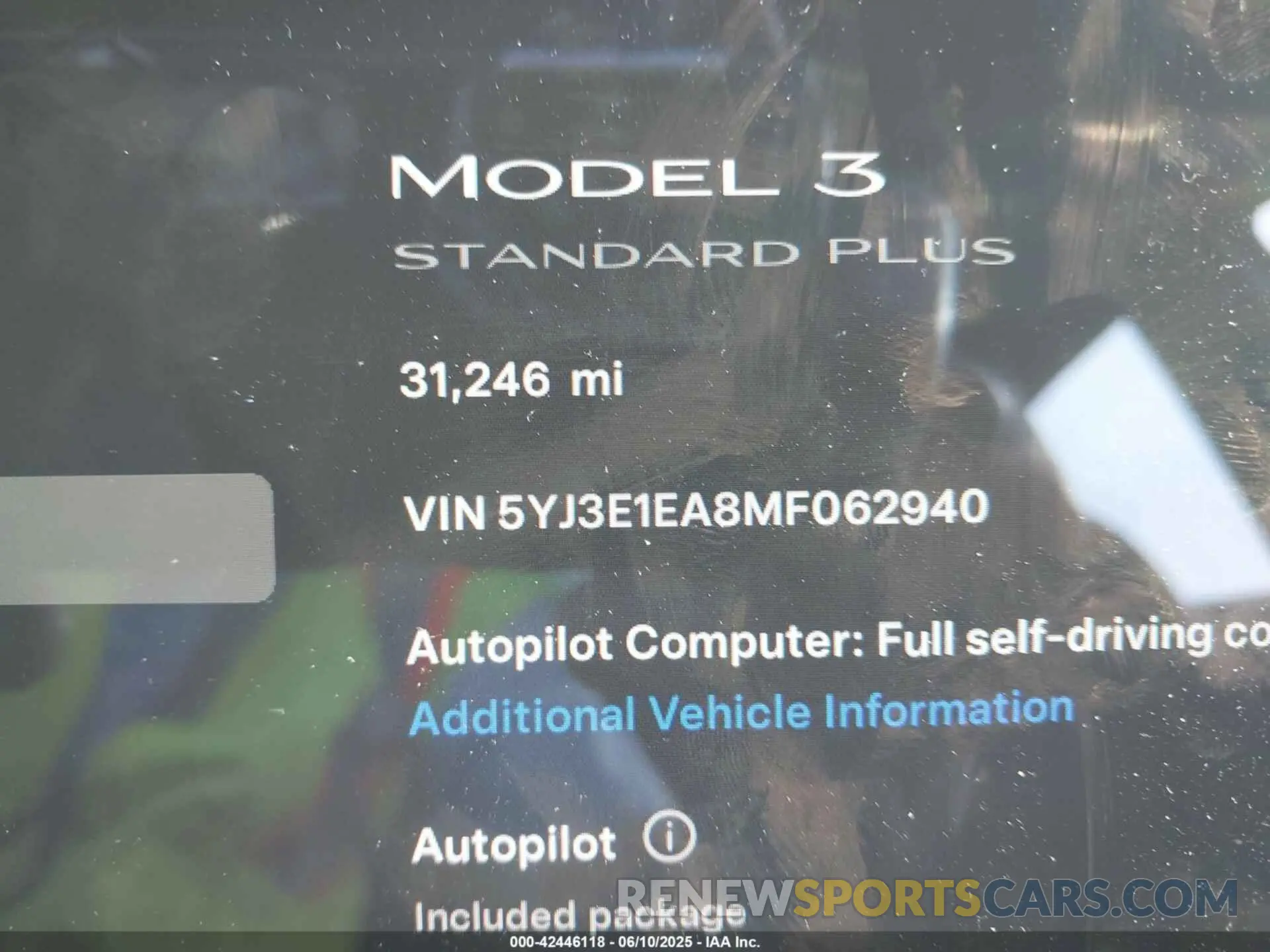 16 Photograph of a damaged car 5YJ3E1EA8MF062940 TESLA MODEL 3 2021