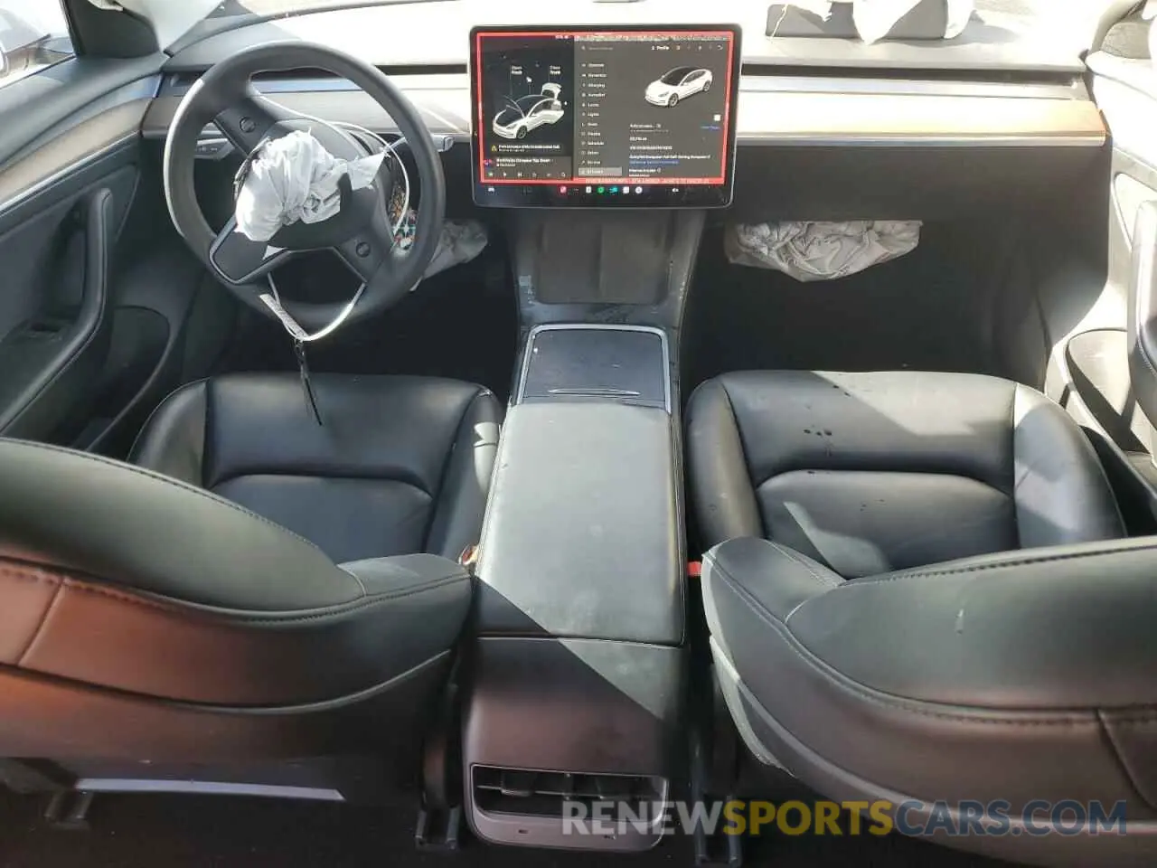 8 Photograph of a damaged car 5YJ3E1EA8MF074974 TESLA MODEL 3 2021