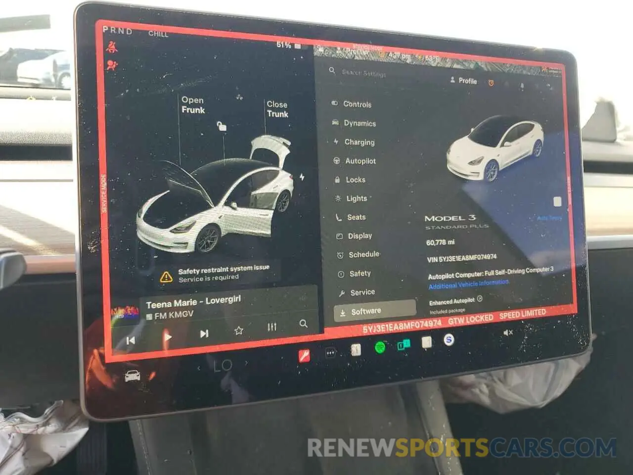 9 Photograph of a damaged car 5YJ3E1EA8MF074974 TESLA MODEL 3 2021
