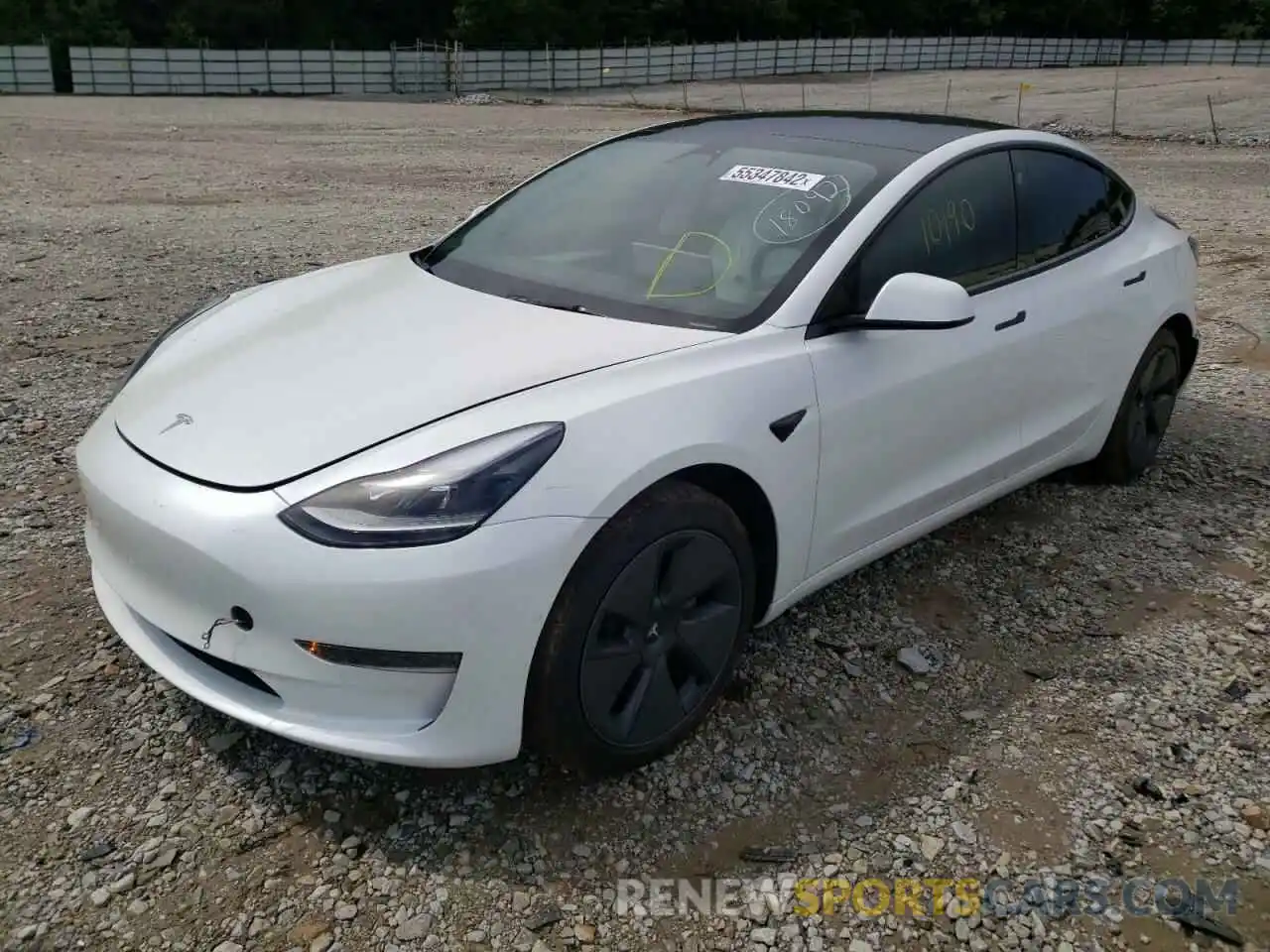 2 Photograph of a damaged car 5YJ3E1EA8MF087465 TESLA MODEL 3 2021