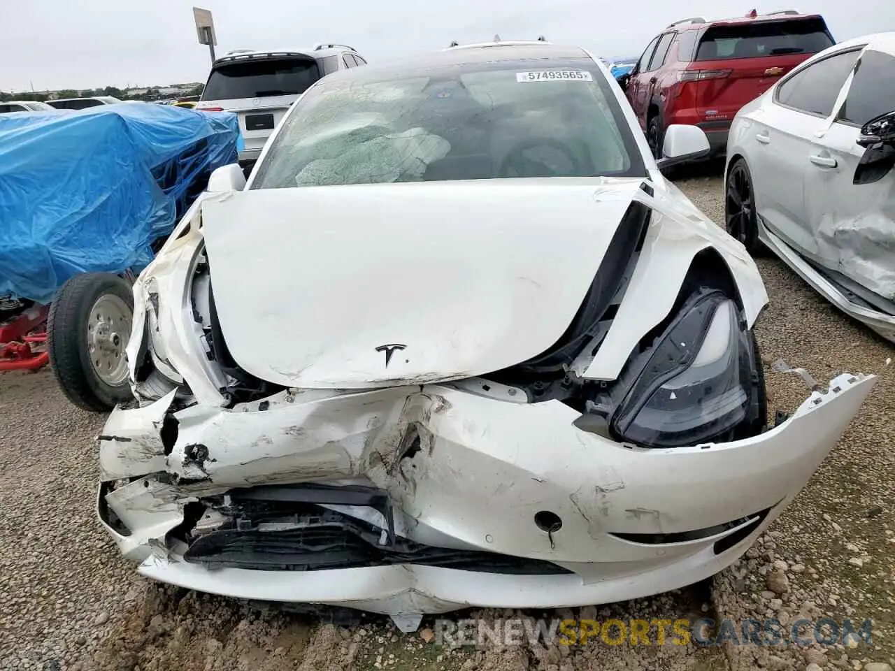 5 Photograph of a damaged car 5YJ3E1EA8MF088874 TESLA MODEL 3 2021