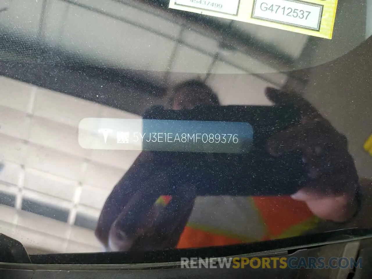 12 Photograph of a damaged car 5YJ3E1EA8MF089376 TESLA MODEL 3 2021