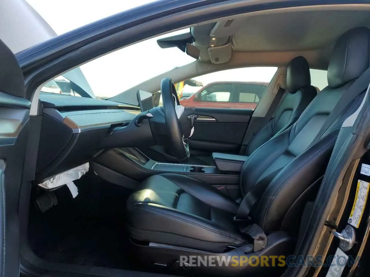 7 Photograph of a damaged car 5YJ3E1EA8MF092813 TESLA MODEL 3 2021