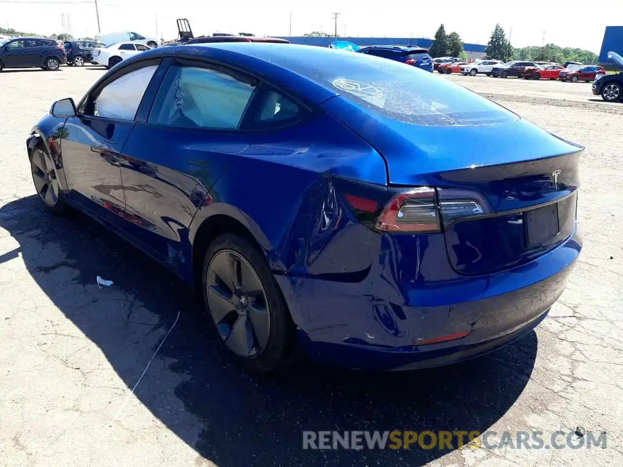 3 Photograph of a damaged car 5YJ3E1EA8MF093394 TESLA MODEL 3 2021