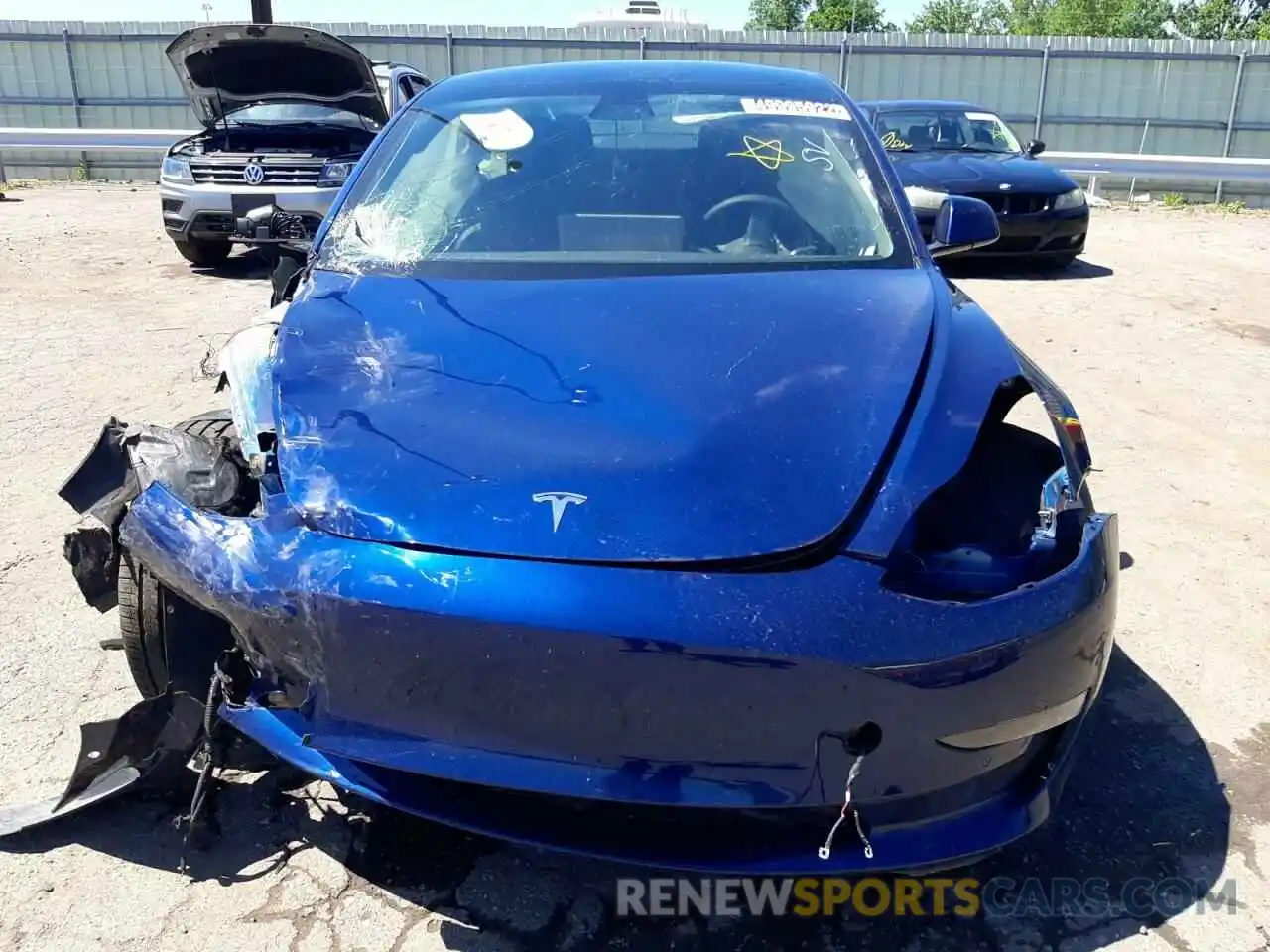 9 Photograph of a damaged car 5YJ3E1EA8MF093394 TESLA MODEL 3 2021