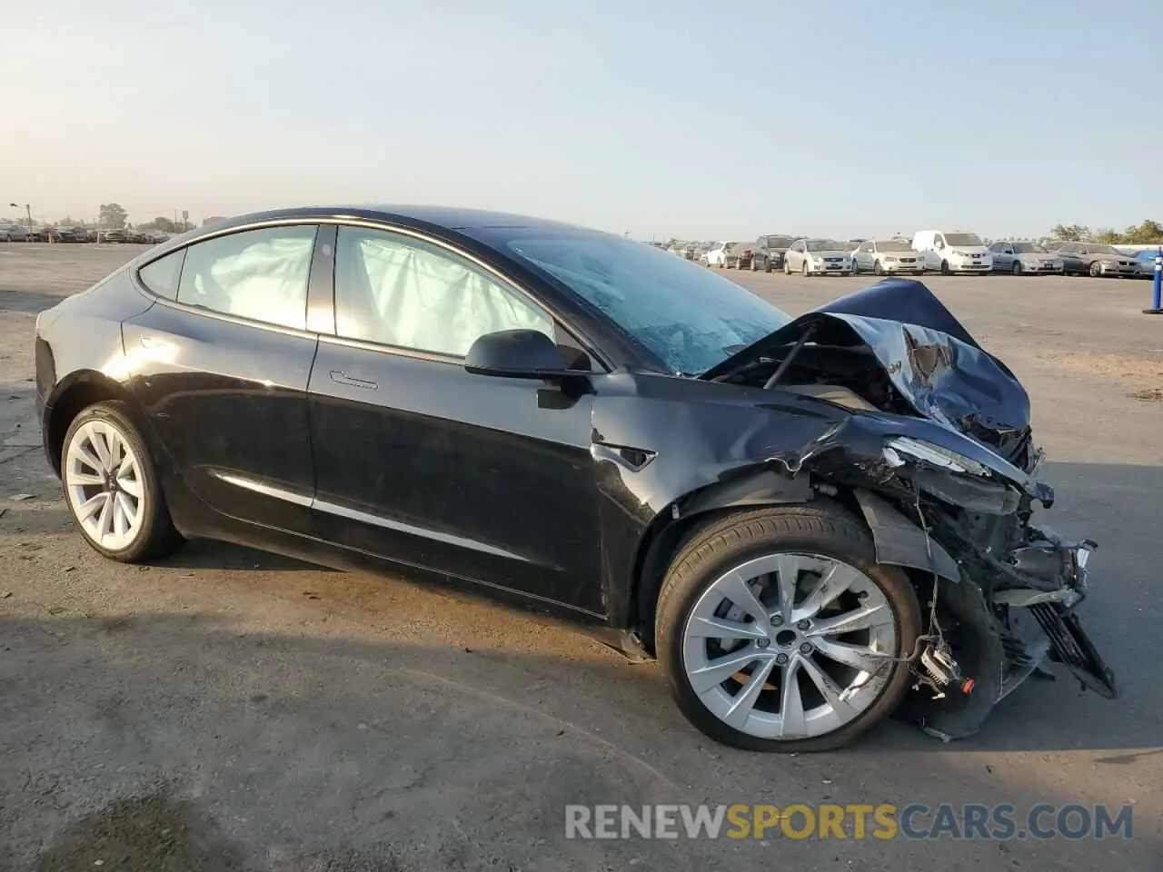 4 Photograph of a damaged car 5YJ3E1EA8MF096540 TESLA MODEL 3 2021