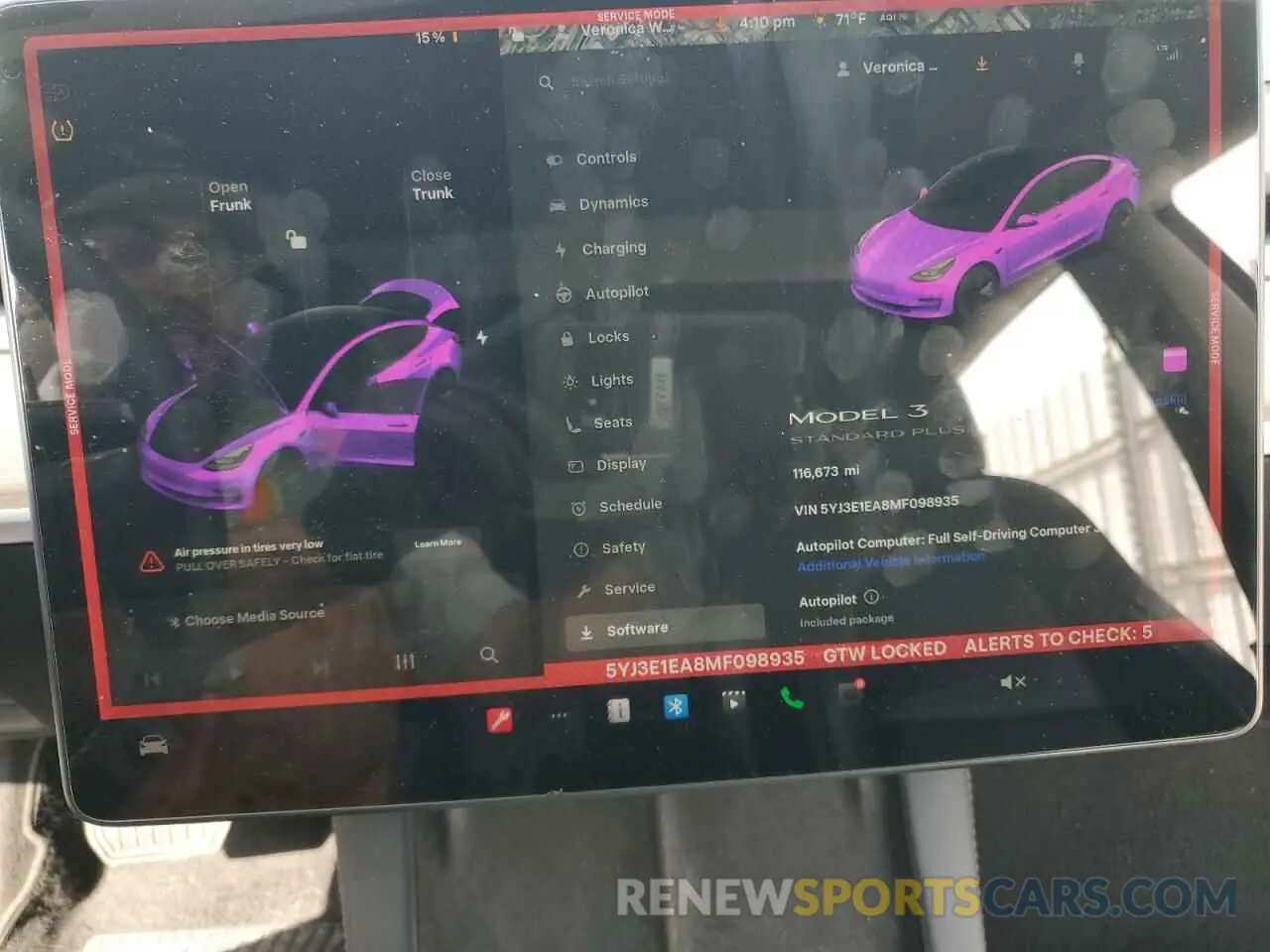 9 Photograph of a damaged car 5YJ3E1EA8MF098935 TESLA MODEL 3 2021