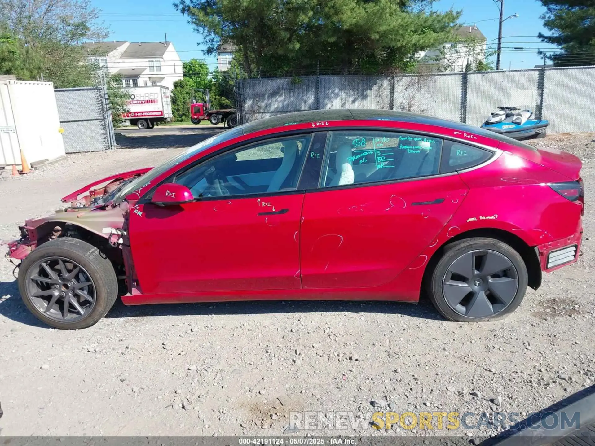 14 Photograph of a damaged car 5YJ3E1EA8MF842663 TESLA MODEL 3 2021