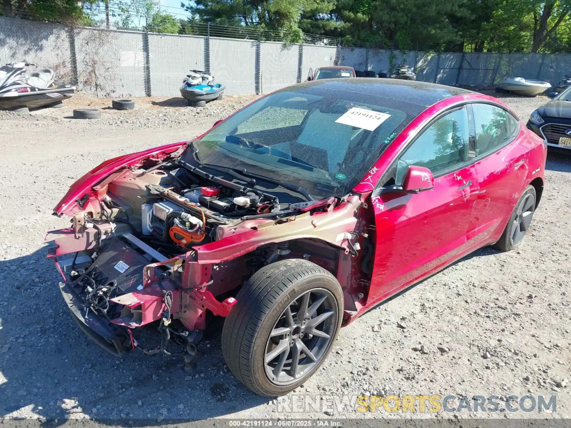 6 Photograph of a damaged car 5YJ3E1EA8MF842663 TESLA MODEL 3 2021