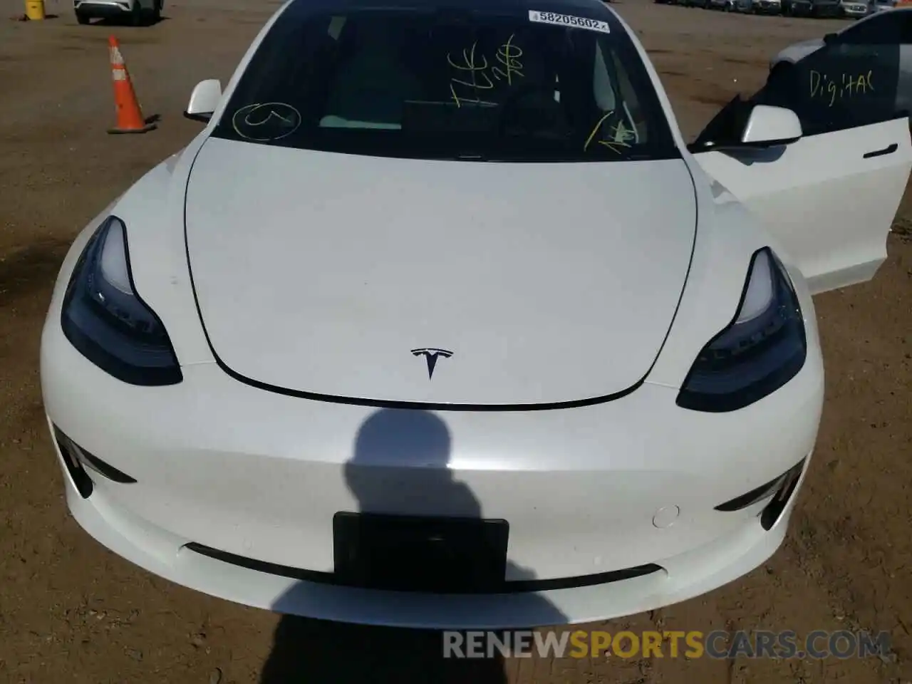 7 Photograph of a damaged car 5YJ3E1EA8MF848382 TESLA MODEL 3 2021