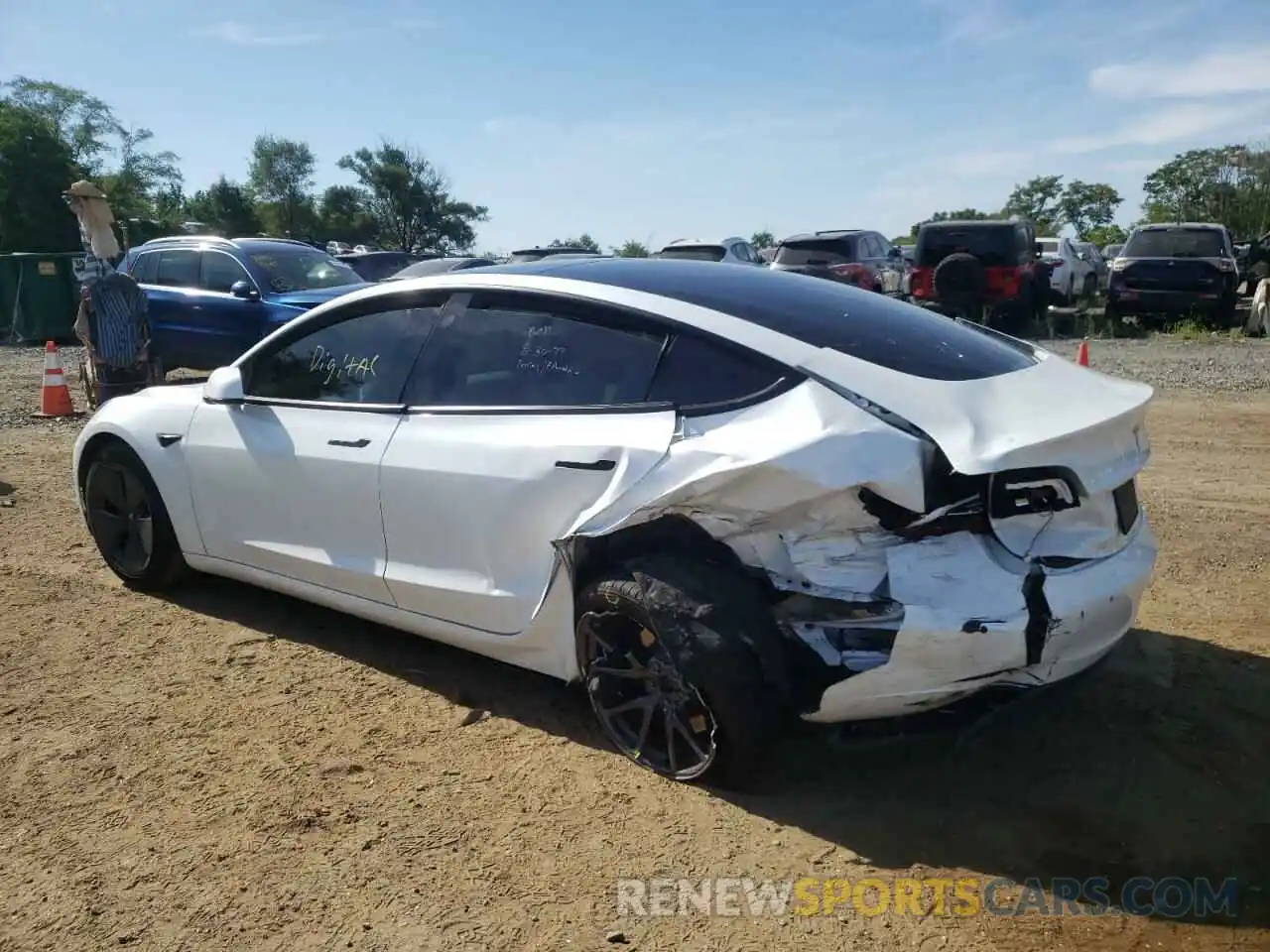 9 Photograph of a damaged car 5YJ3E1EA8MF848382 TESLA MODEL 3 2021