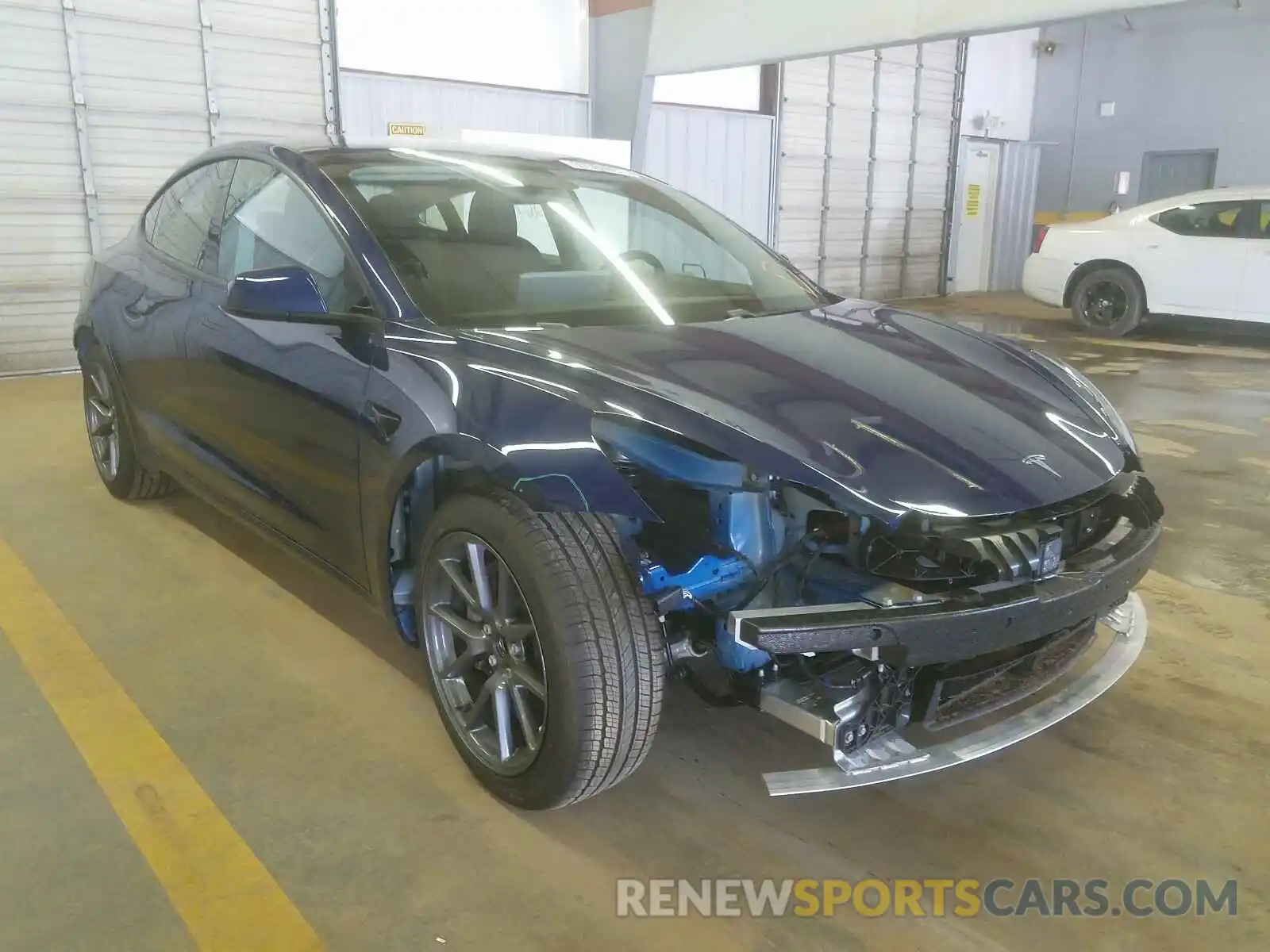 1 Photograph of a damaged car 5YJ3E1EA8MF850536 TESLA MODEL 3 2021