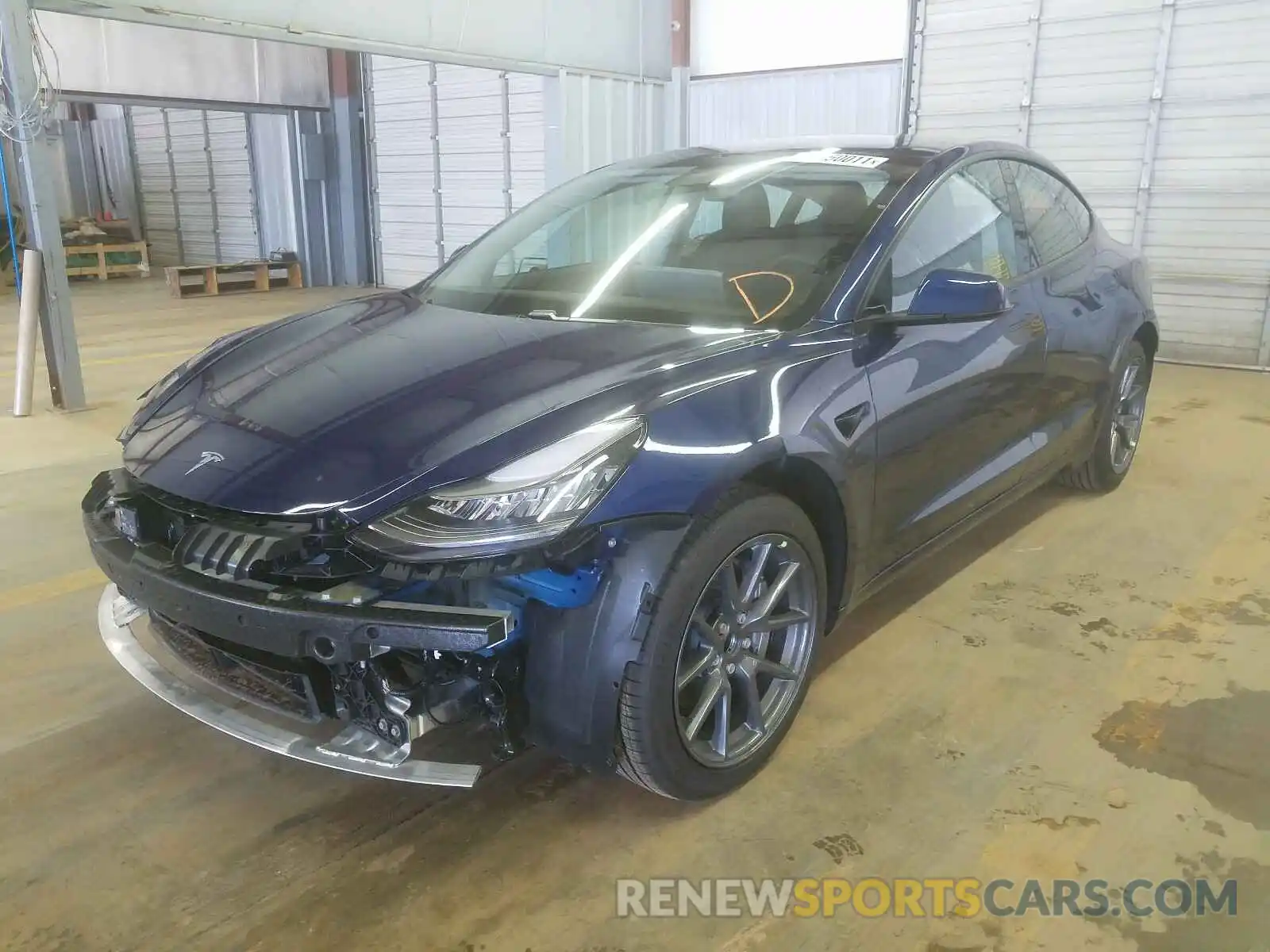 2 Photograph of a damaged car 5YJ3E1EA8MF850536 TESLA MODEL 3 2021