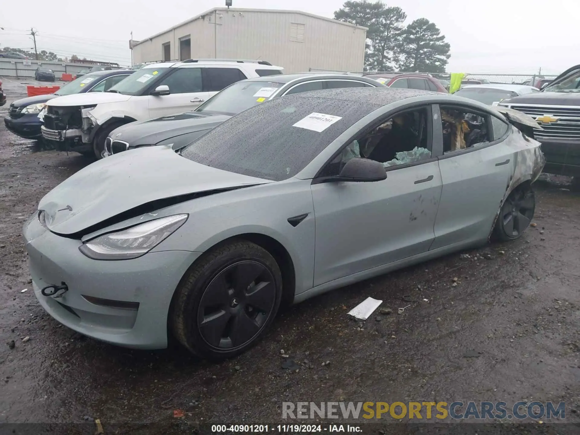 2 Photograph of a damaged car 5YJ3E1EA8MF854778 TESLA MODEL 3 2021