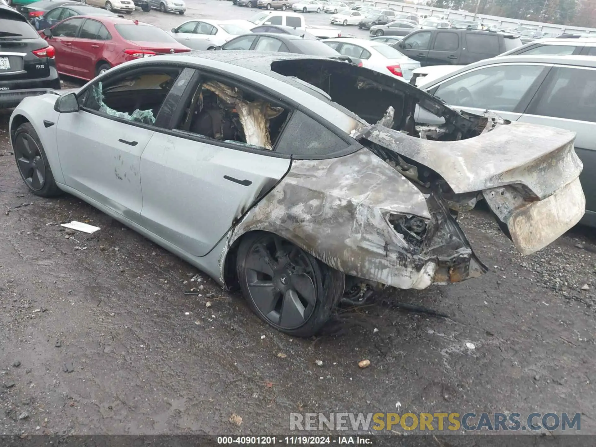 3 Photograph of a damaged car 5YJ3E1EA8MF854778 TESLA MODEL 3 2021