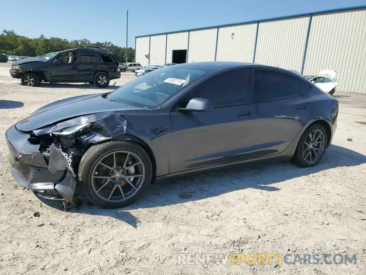1 Photograph of a damaged car 5YJ3E1EA8MF866929 TESLA MODEL 3 2021
