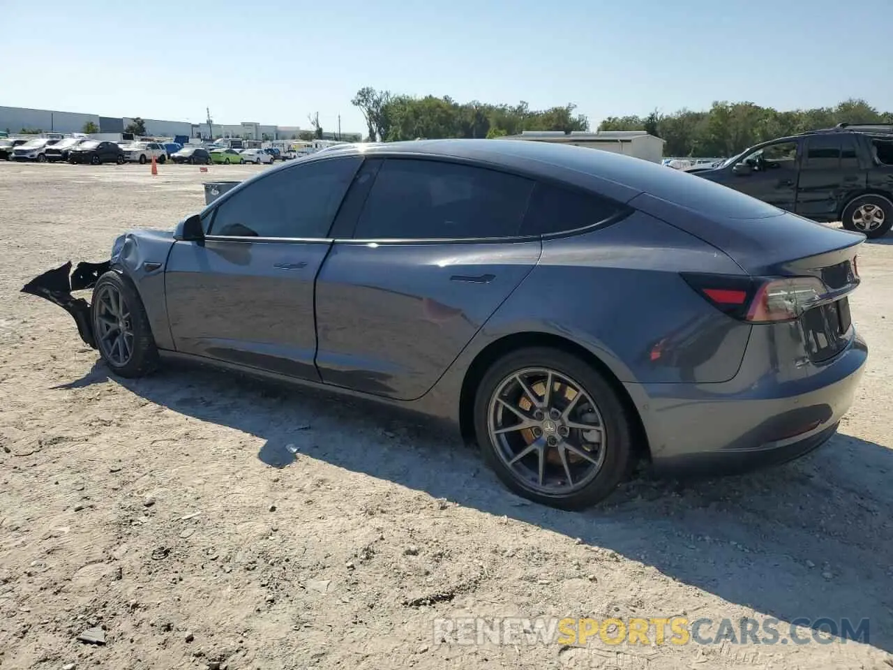 2 Photograph of a damaged car 5YJ3E1EA8MF866929 TESLA MODEL 3 2021
