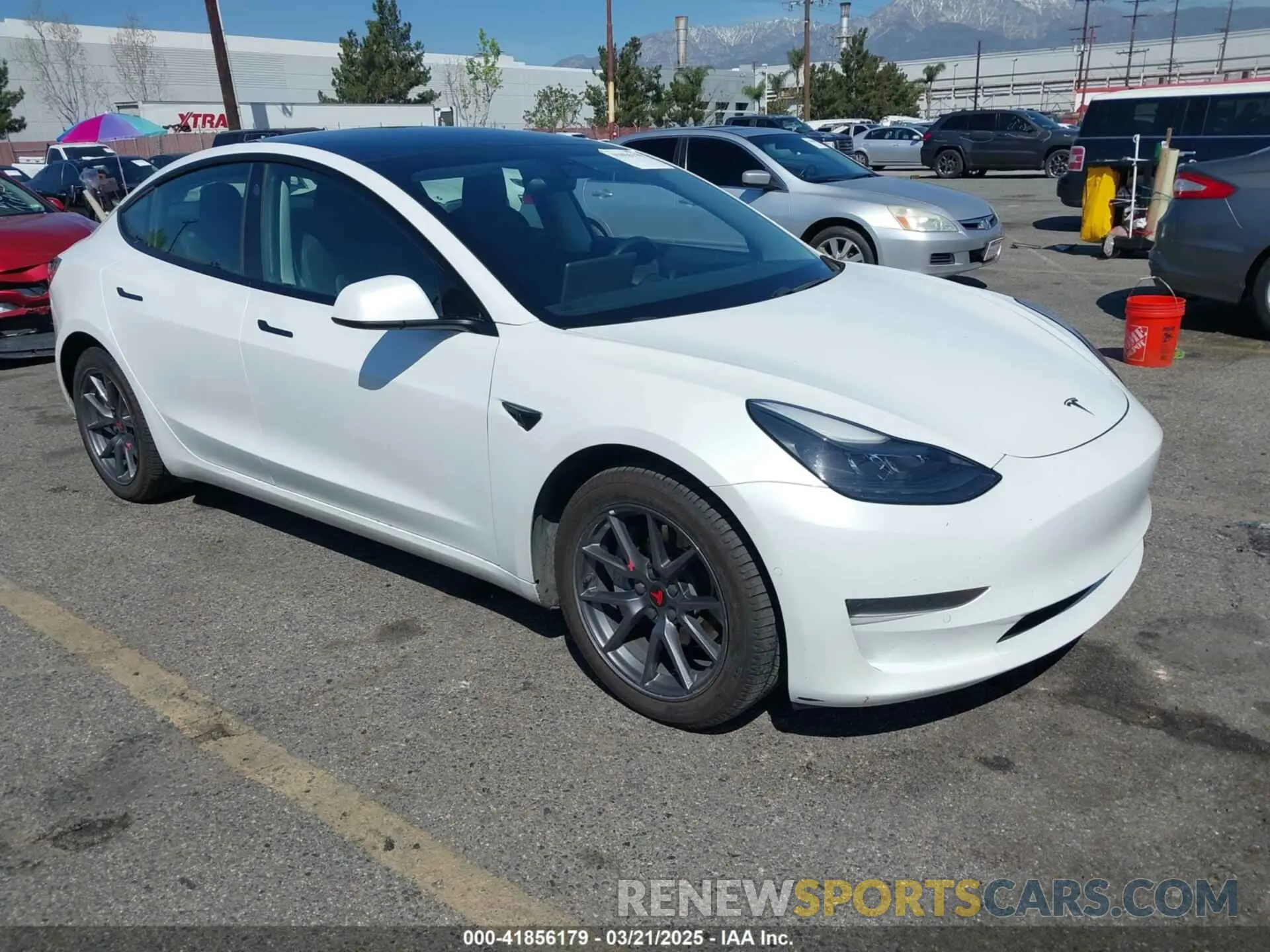 1 Photograph of a damaged car 5YJ3E1EA8MF867790 TESLA MODEL 3 2021