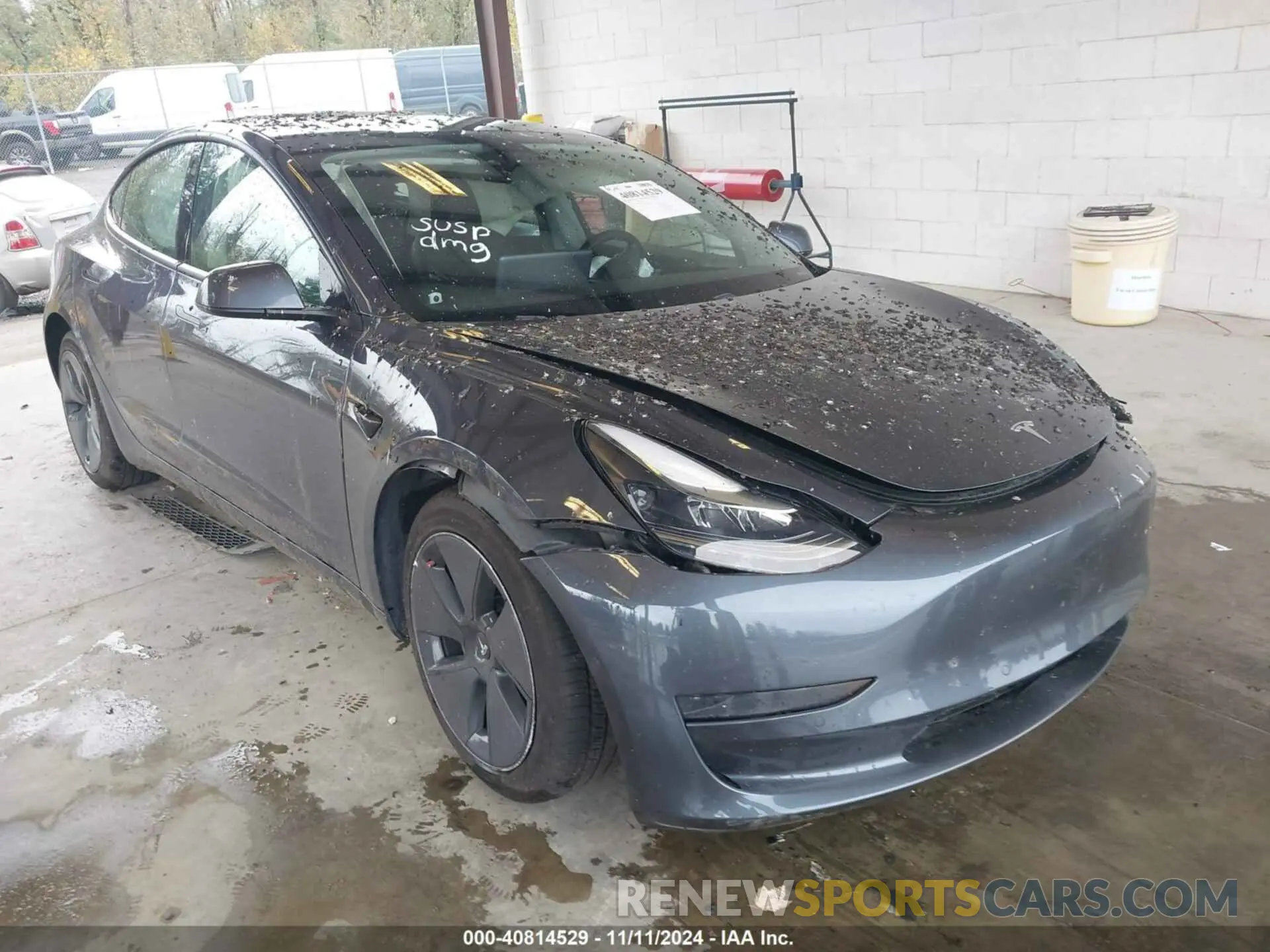 1 Photograph of a damaged car 5YJ3E1EA8MF873136 TESLA MODEL 3 2021