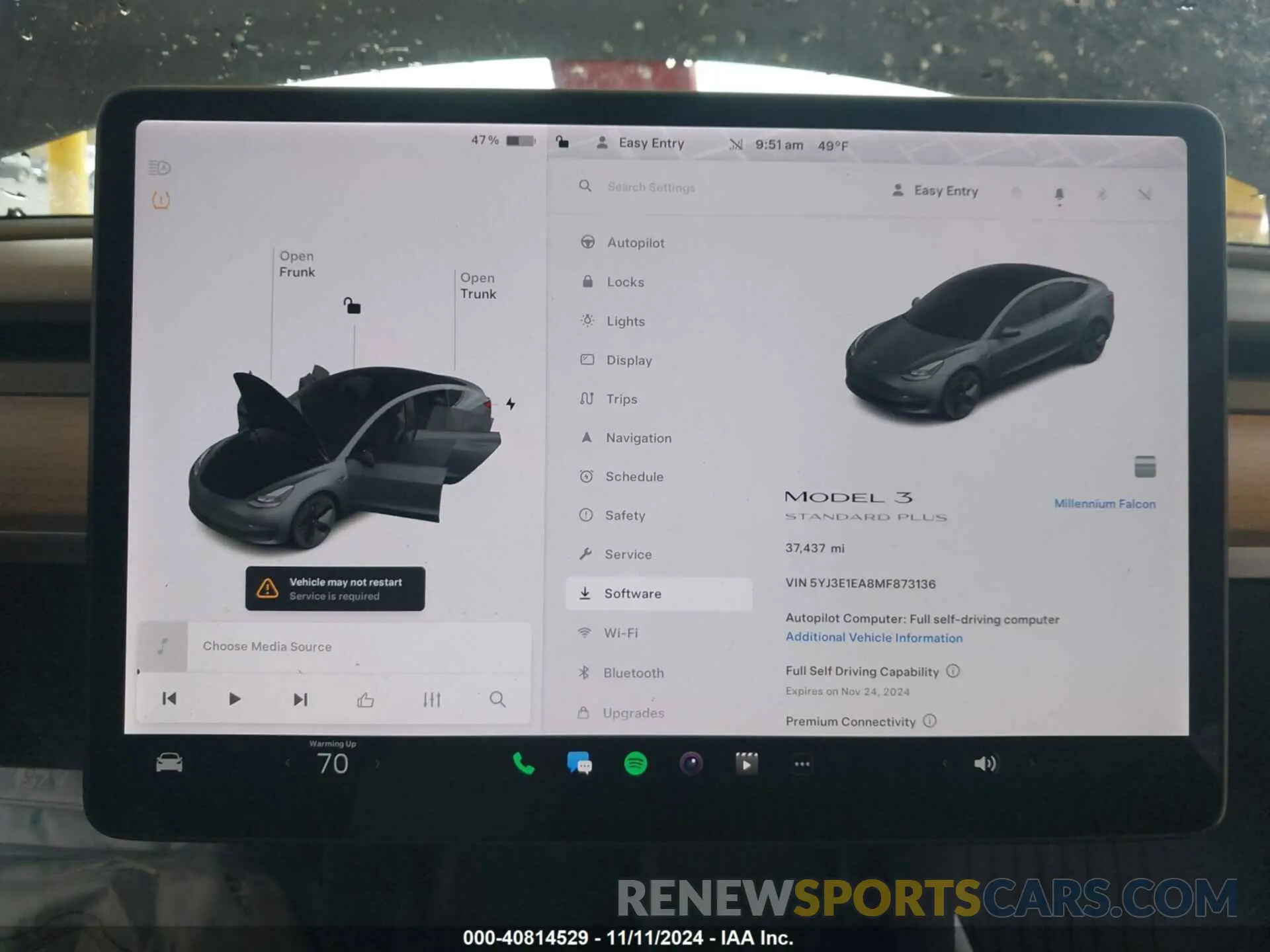 7 Photograph of a damaged car 5YJ3E1EA8MF873136 TESLA MODEL 3 2021