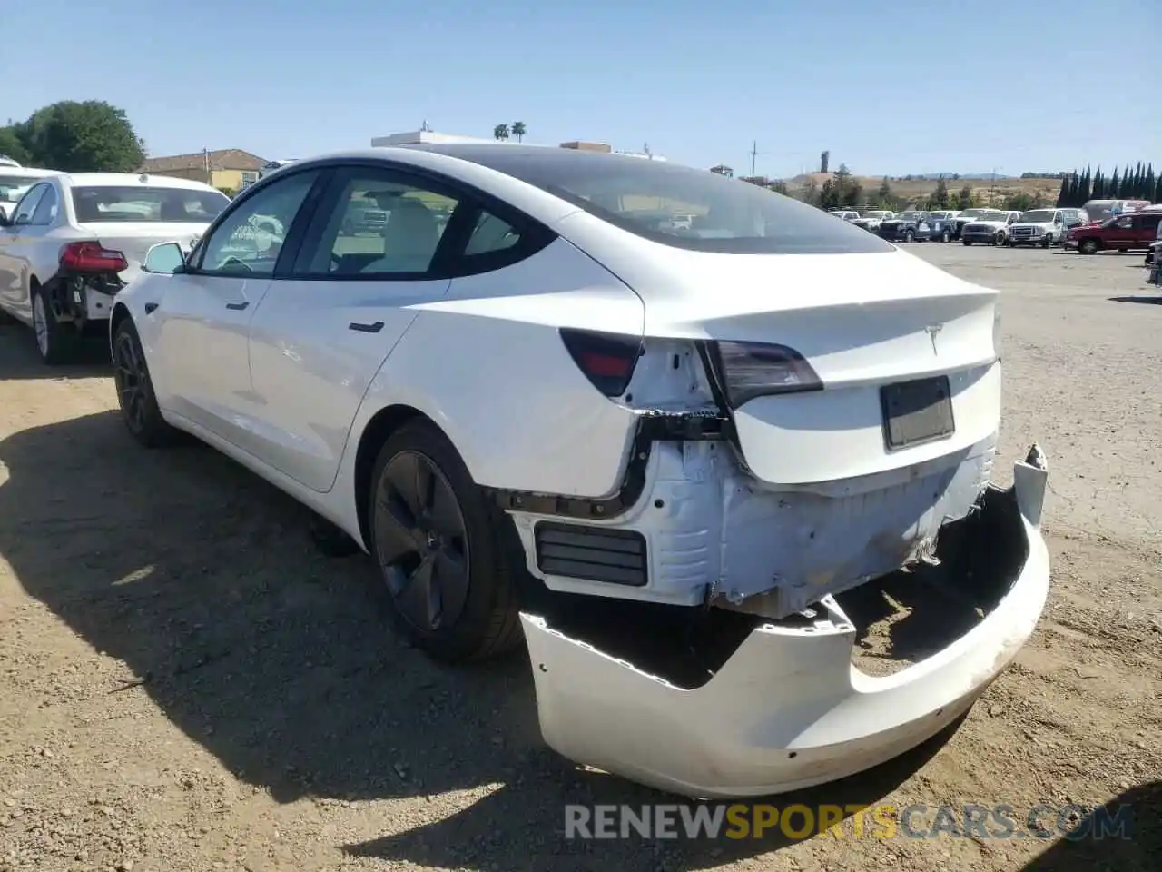 3 Photograph of a damaged car 5YJ3E1EA8MF873296 TESLA MODEL 3 2021