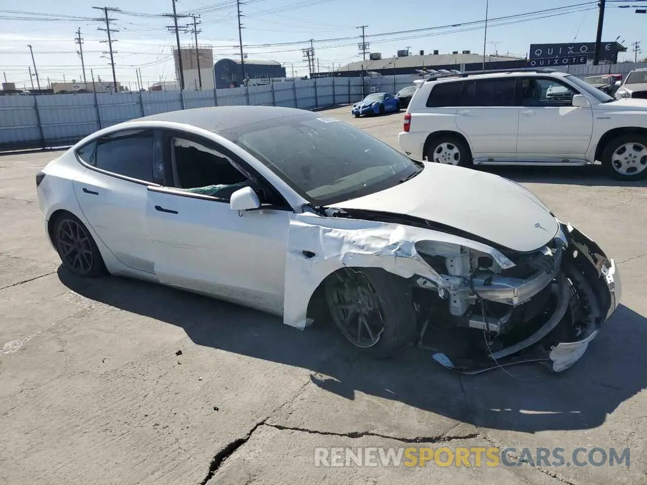 4 Photograph of a damaged car 5YJ3E1EA8MF874156 TESLA MODEL 3 2021