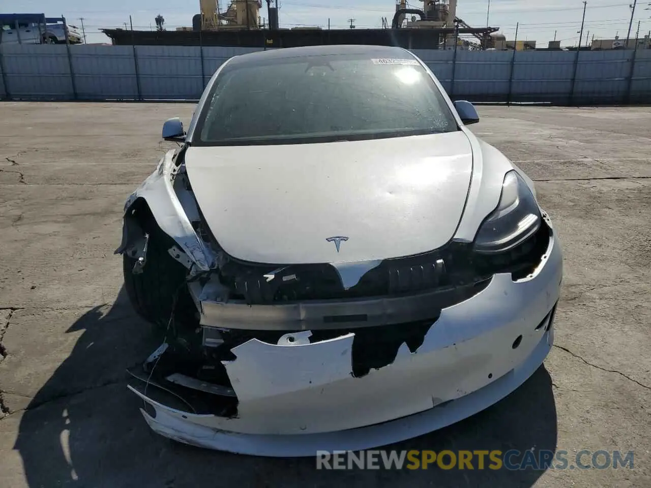 5 Photograph of a damaged car 5YJ3E1EA8MF874156 TESLA MODEL 3 2021