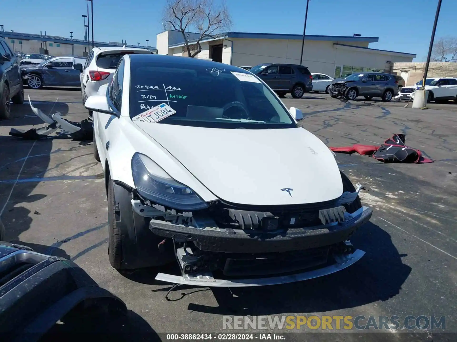 13 Photograph of a damaged car 5YJ3E1EA8MF878739 TESLA MODEL 3 2021