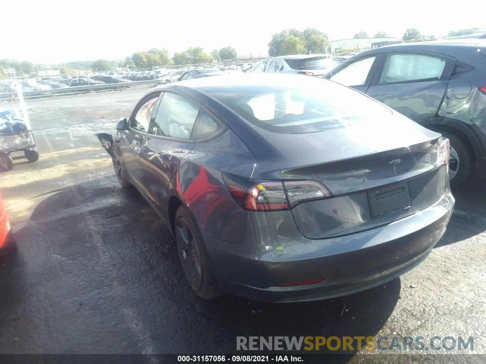 3 Photograph of a damaged car 5YJ3E1EA8MF906104 TESLA MODEL 3 2021