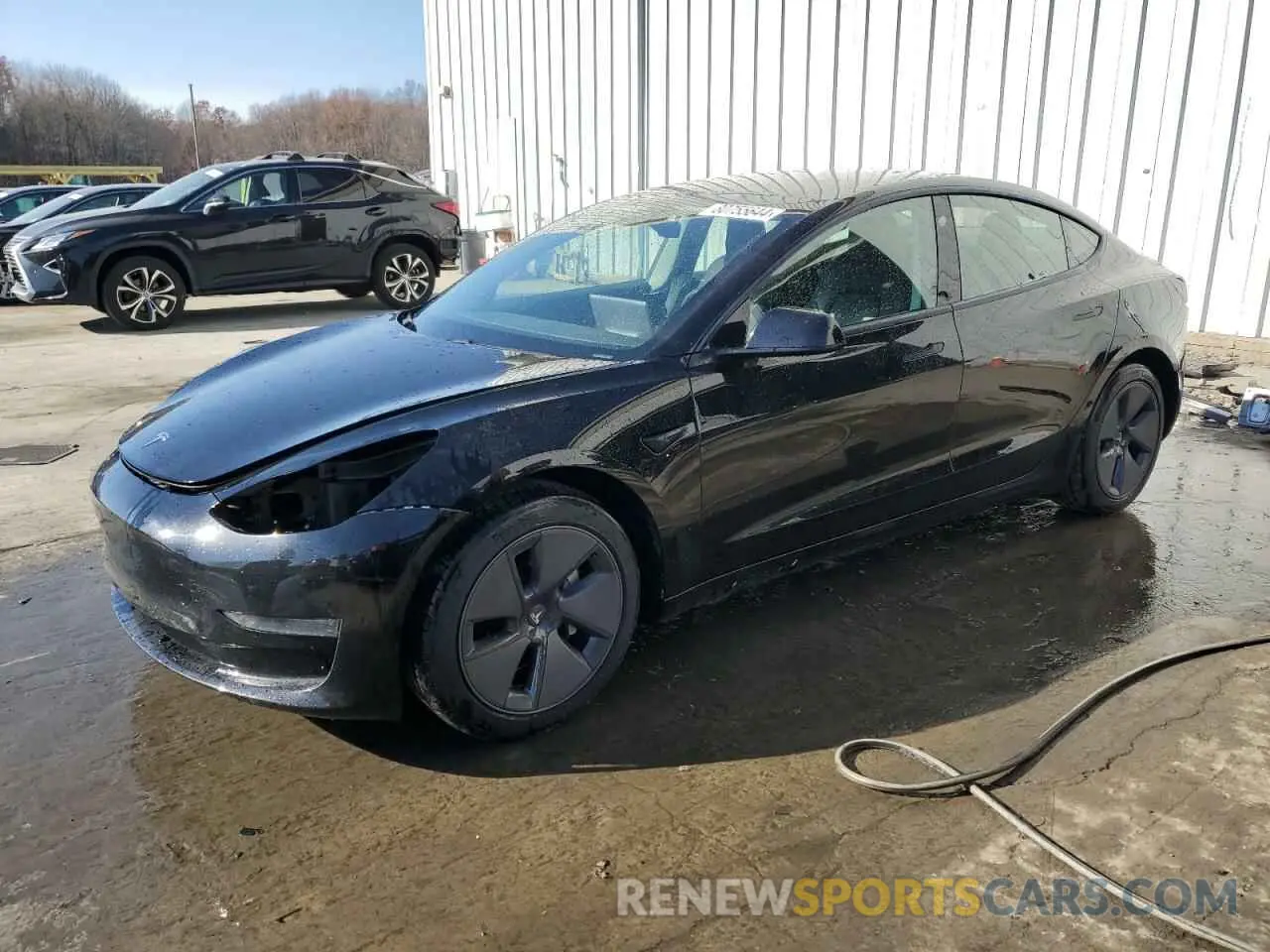 1 Photograph of a damaged car 5YJ3E1EA8MF907060 TESLA MODEL 3 2021