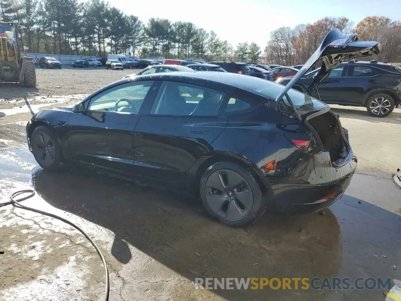 2 Photograph of a damaged car 5YJ3E1EA8MF907060 TESLA MODEL 3 2021