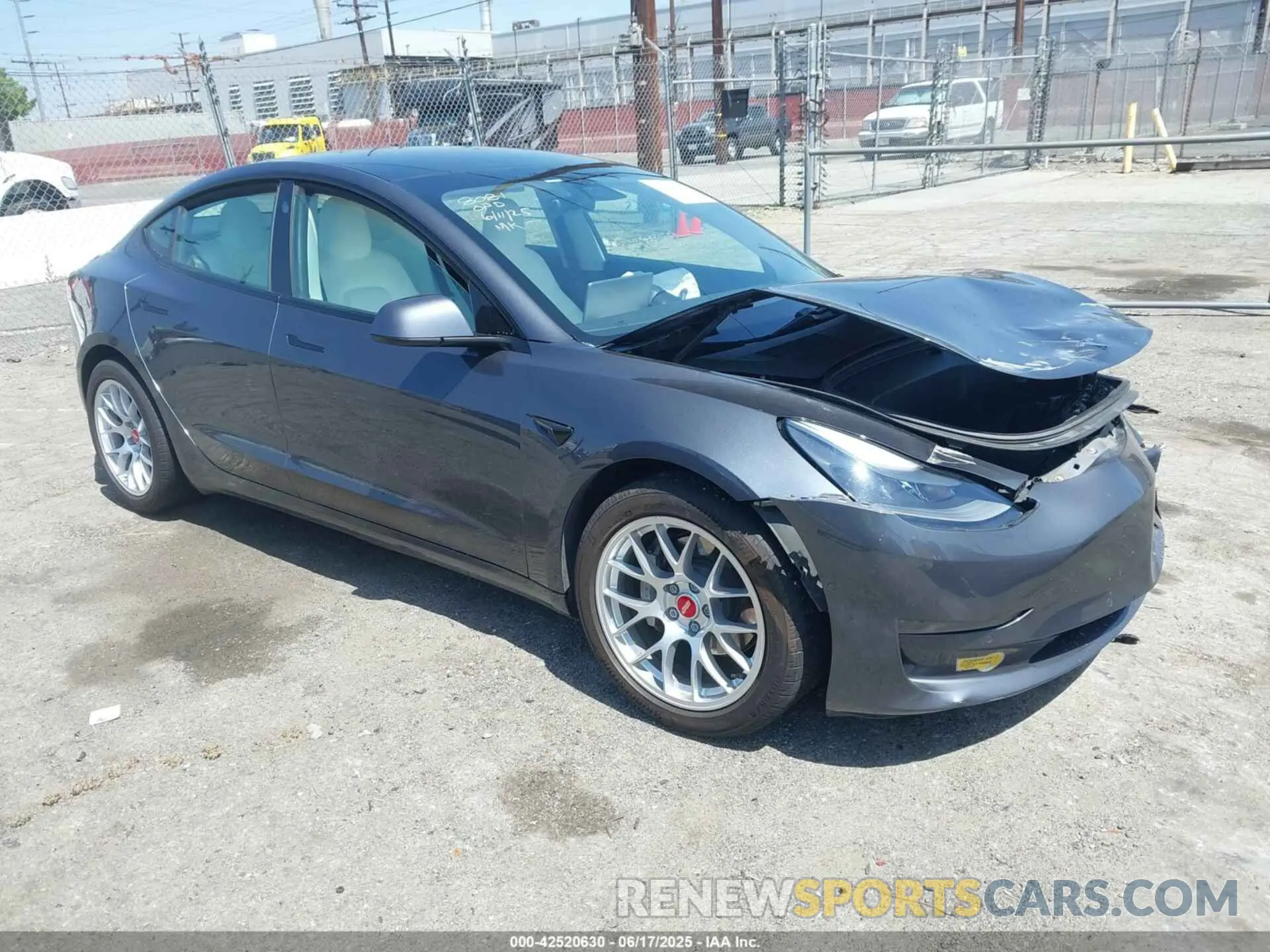 1 Photograph of a damaged car 5YJ3E1EA8MF928717 TESLA MODEL 3 2021