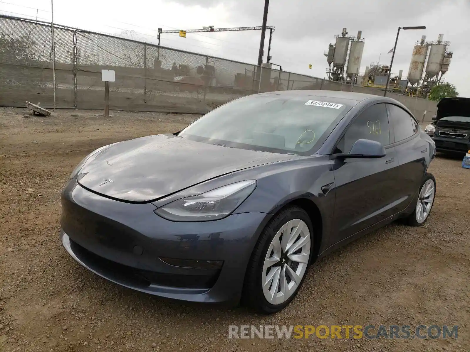 2 Photograph of a damaged car 5YJ3E1EA8MF936459 TESLA MODEL 3 2021