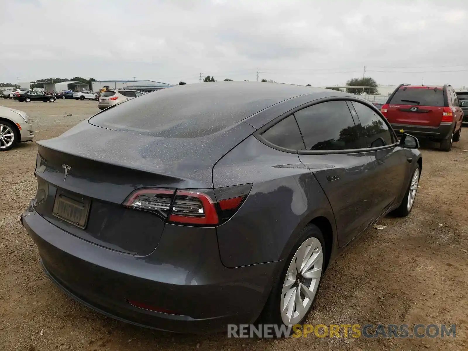 4 Photograph of a damaged car 5YJ3E1EA8MF936459 TESLA MODEL 3 2021