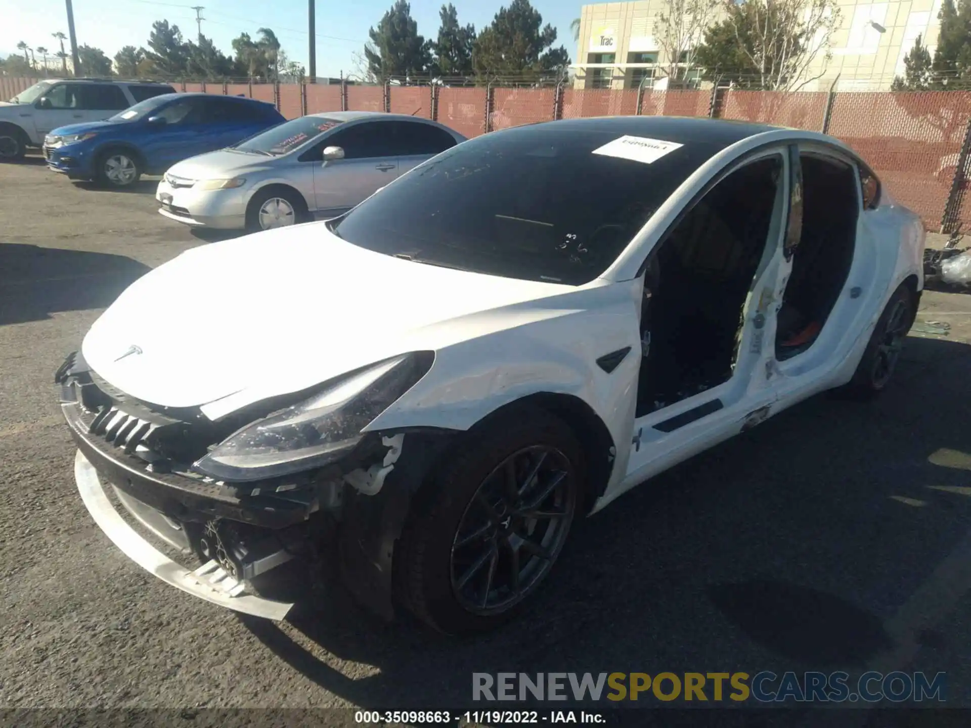 2 Photograph of a damaged car 5YJ3E1EA8MF939586 TESLA MODEL 3 2021