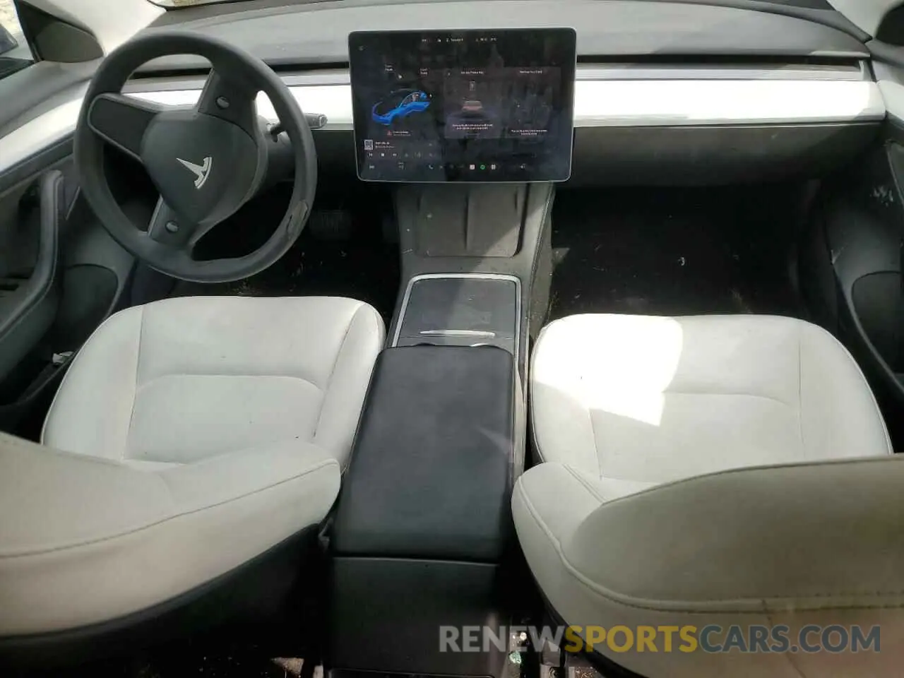 8 Photograph of a damaged car 5YJ3E1EA8MF973141 TESLA MODEL 3 2021