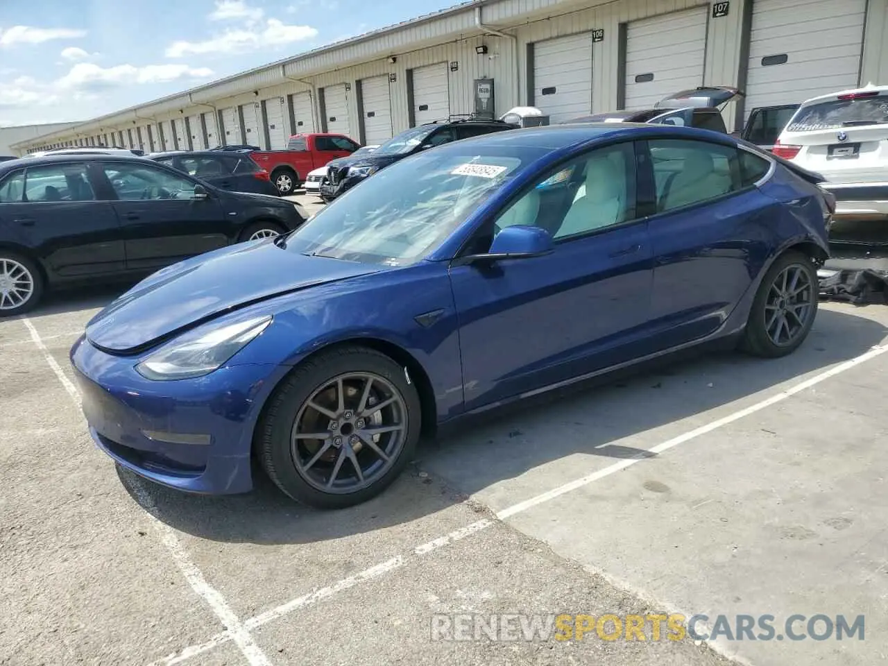 1 Photograph of a damaged car 5YJ3E1EA8MF978274 TESLA MODEL 3 2021