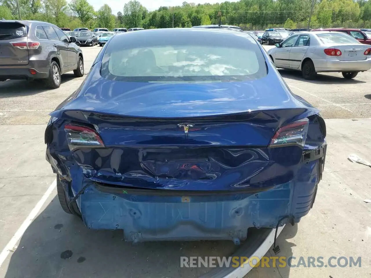 6 Photograph of a damaged car 5YJ3E1EA8MF978274 TESLA MODEL 3 2021