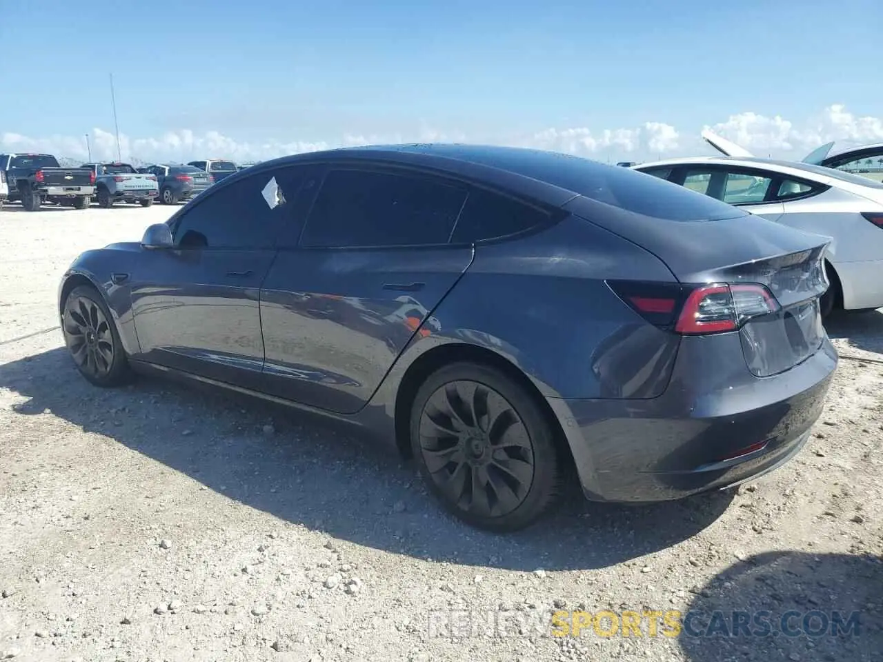2 Photograph of a damaged car 5YJ3E1EA8MF978419 TESLA MODEL 3 2021