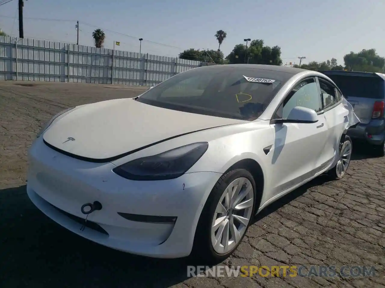 2 Photograph of a damaged car 5YJ3E1EA8MF982342 TESLA MODEL 3 2021