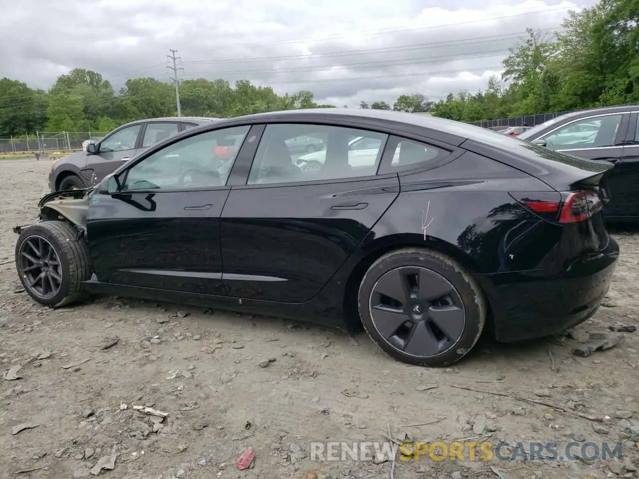 2 Photograph of a damaged car 5YJ3E1EA8MF991378 TESLA MODEL 3 2021