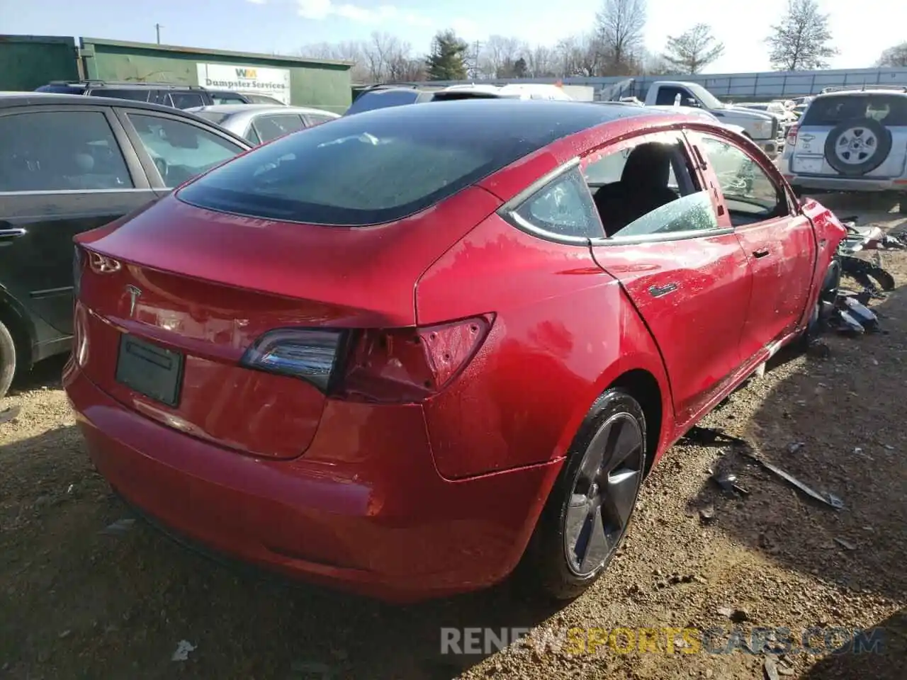 4 Photograph of a damaged car 5YJ3E1EA8MF996161 TESLA MODEL 3 2021