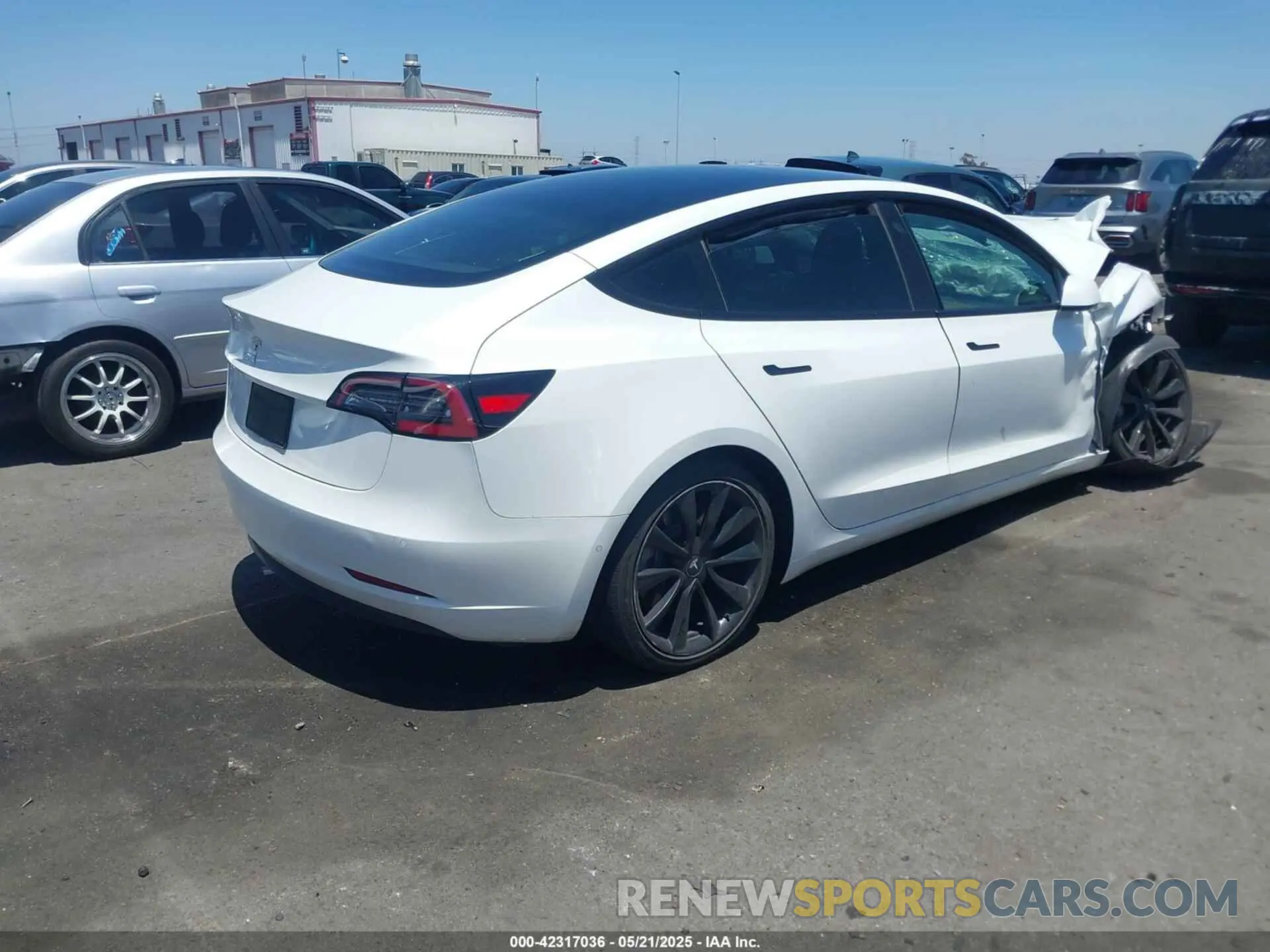 4 Photograph of a damaged car 5YJ3E1EA9MF001936 TESLA MODEL 3 2021