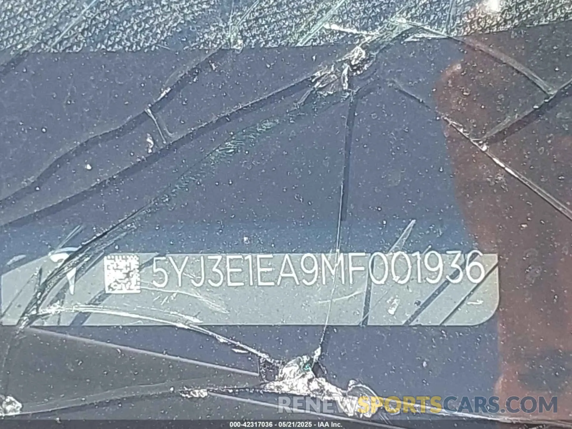 9 Photograph of a damaged car 5YJ3E1EA9MF001936 TESLA MODEL 3 2021