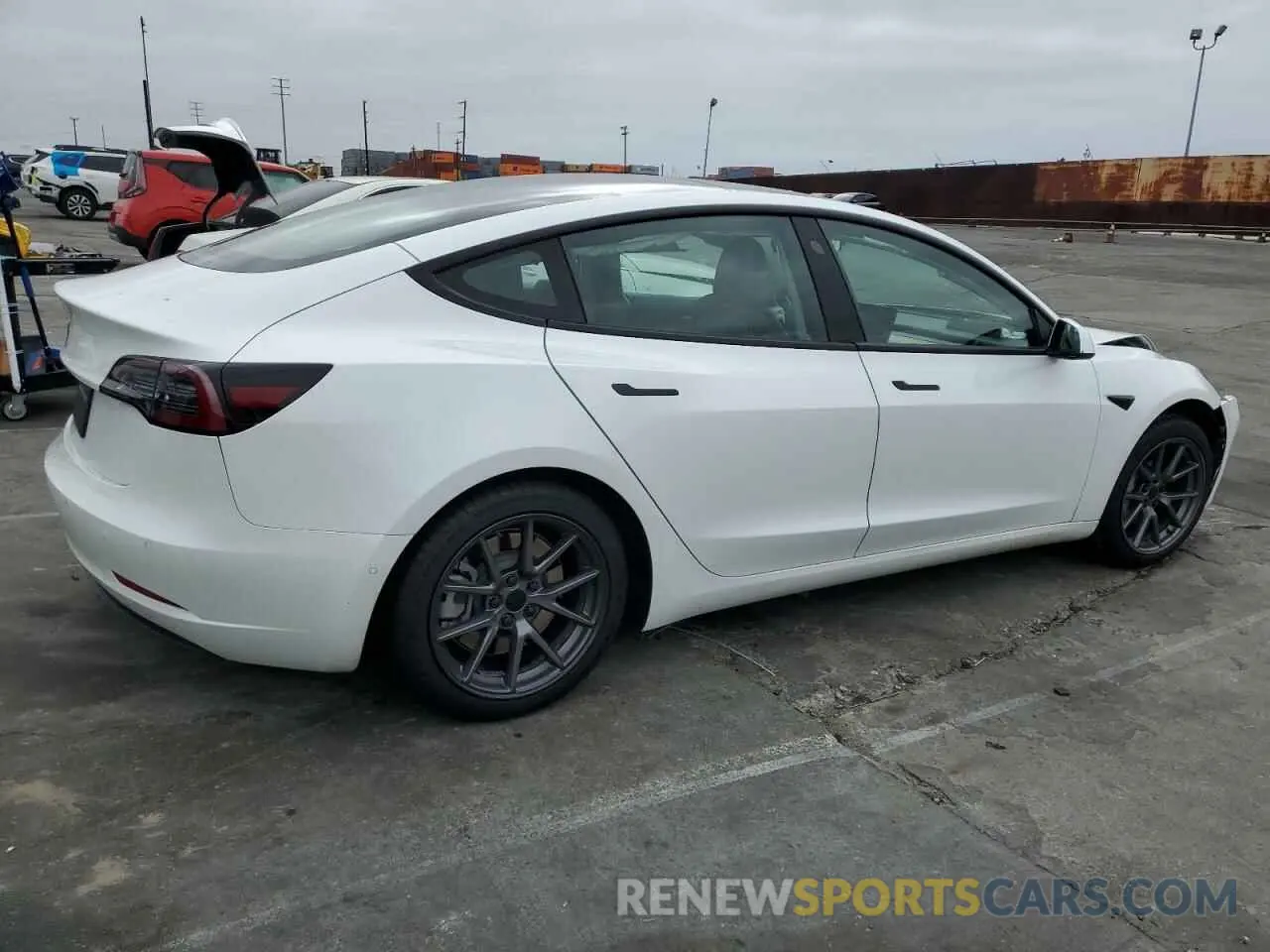3 Photograph of a damaged car 5YJ3E1EA9MF017537 TESLA MODEL 3 2021