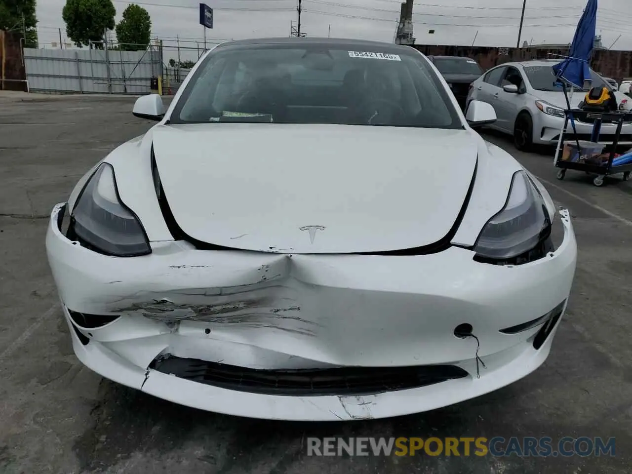 5 Photograph of a damaged car 5YJ3E1EA9MF017537 TESLA MODEL 3 2021