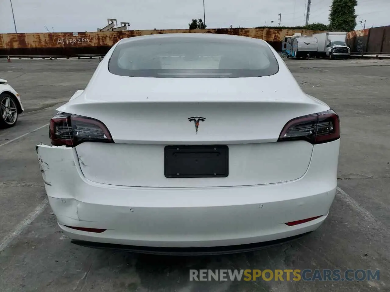 6 Photograph of a damaged car 5YJ3E1EA9MF017537 TESLA MODEL 3 2021