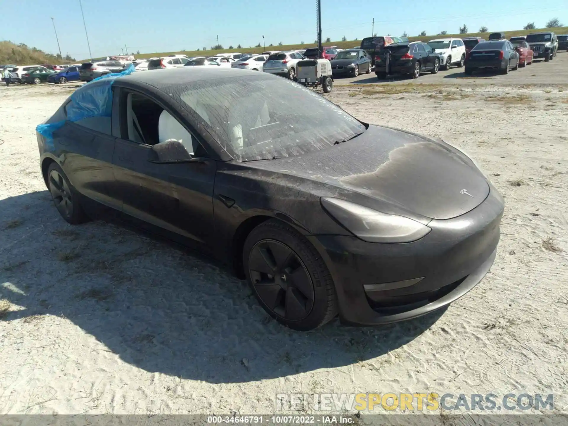 1 Photograph of a damaged car 5YJ3E1EA9MF018770 TESLA MODEL 3 2021